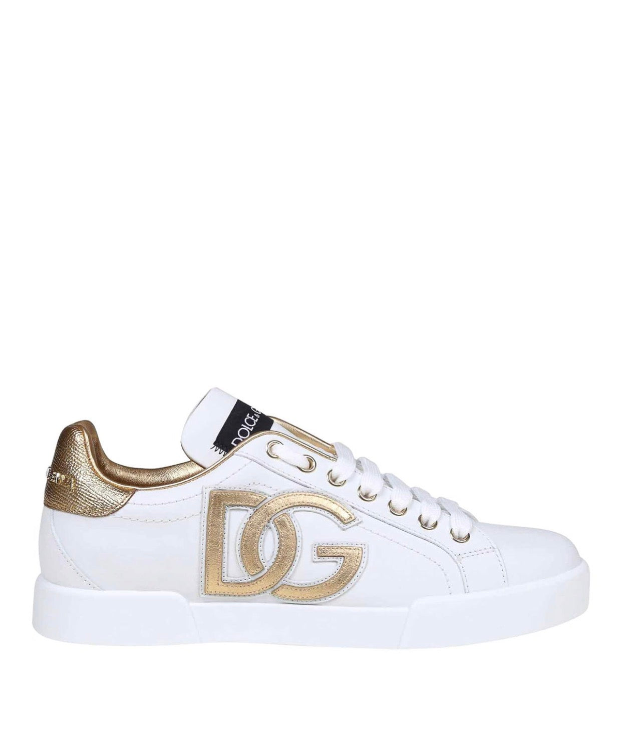 Dolce & Gabbana Portofino DG Sneakers White / Gold