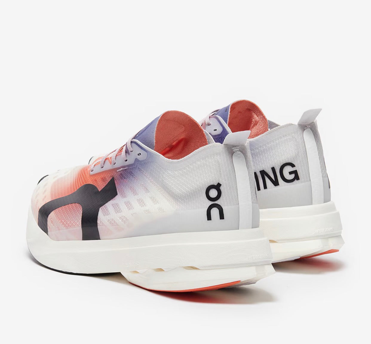 On Cloudboom Strike White / Sunset / Lavender