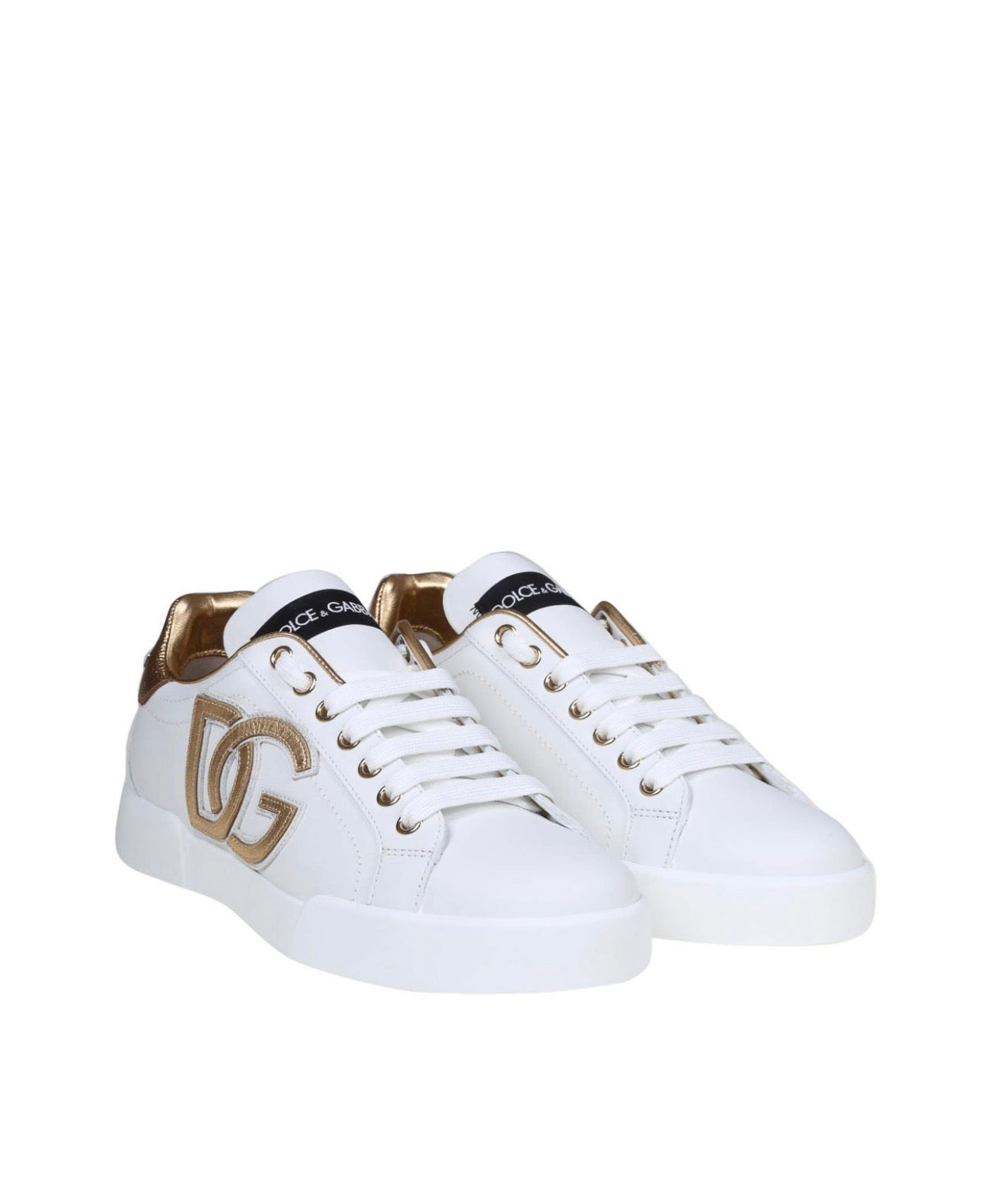 Dolce & Gabbana Portofino DG Sneakers White / Gold