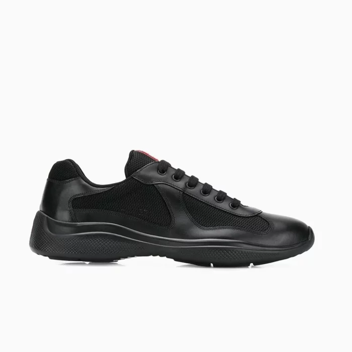 Prada Black Technical Leather Sneakers