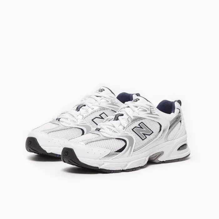 New balance 530- White with natural indigo