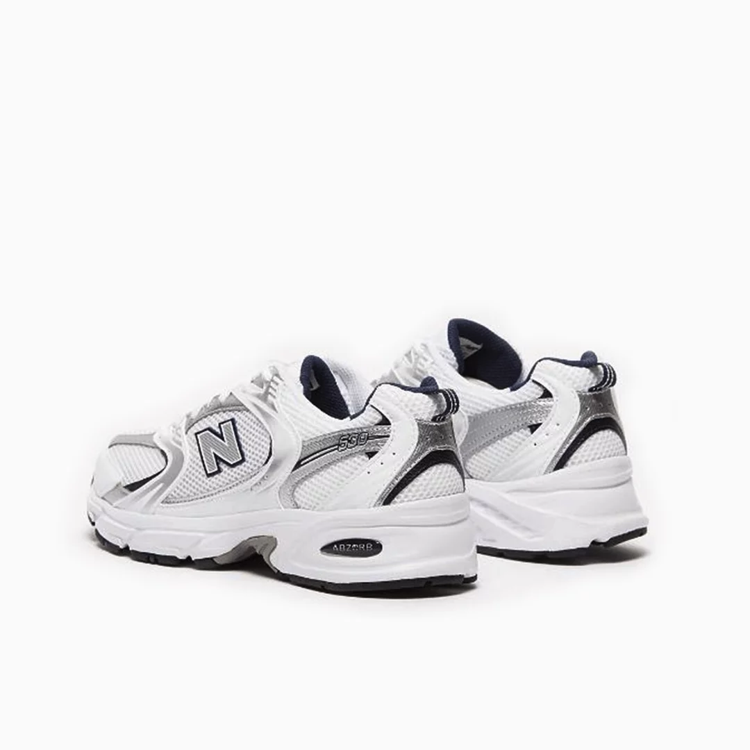 New balance 530- White with natural indigo