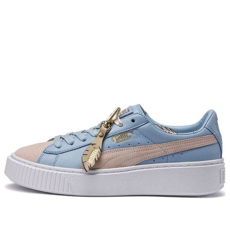 Puma Basket Platform Light Blue / Beige / White
