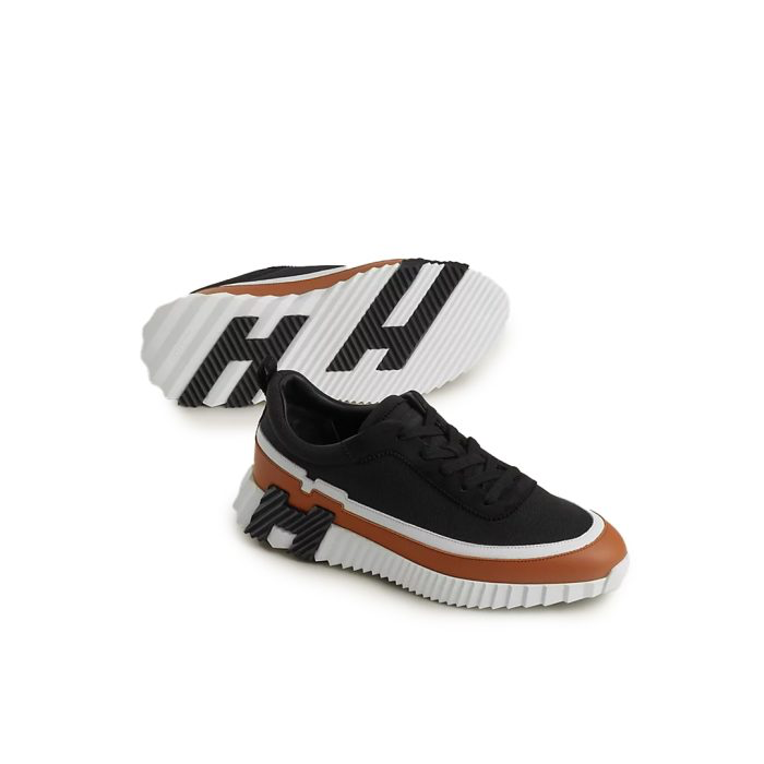 Hermes Bouncing Sneakers Black & Camel
