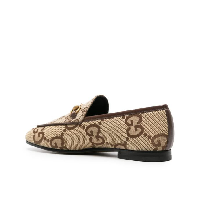 Gucci Jordaan panelled loafers in Beige