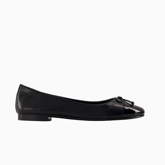 Tory Burch Pointed Toe Ballerina Flats black
