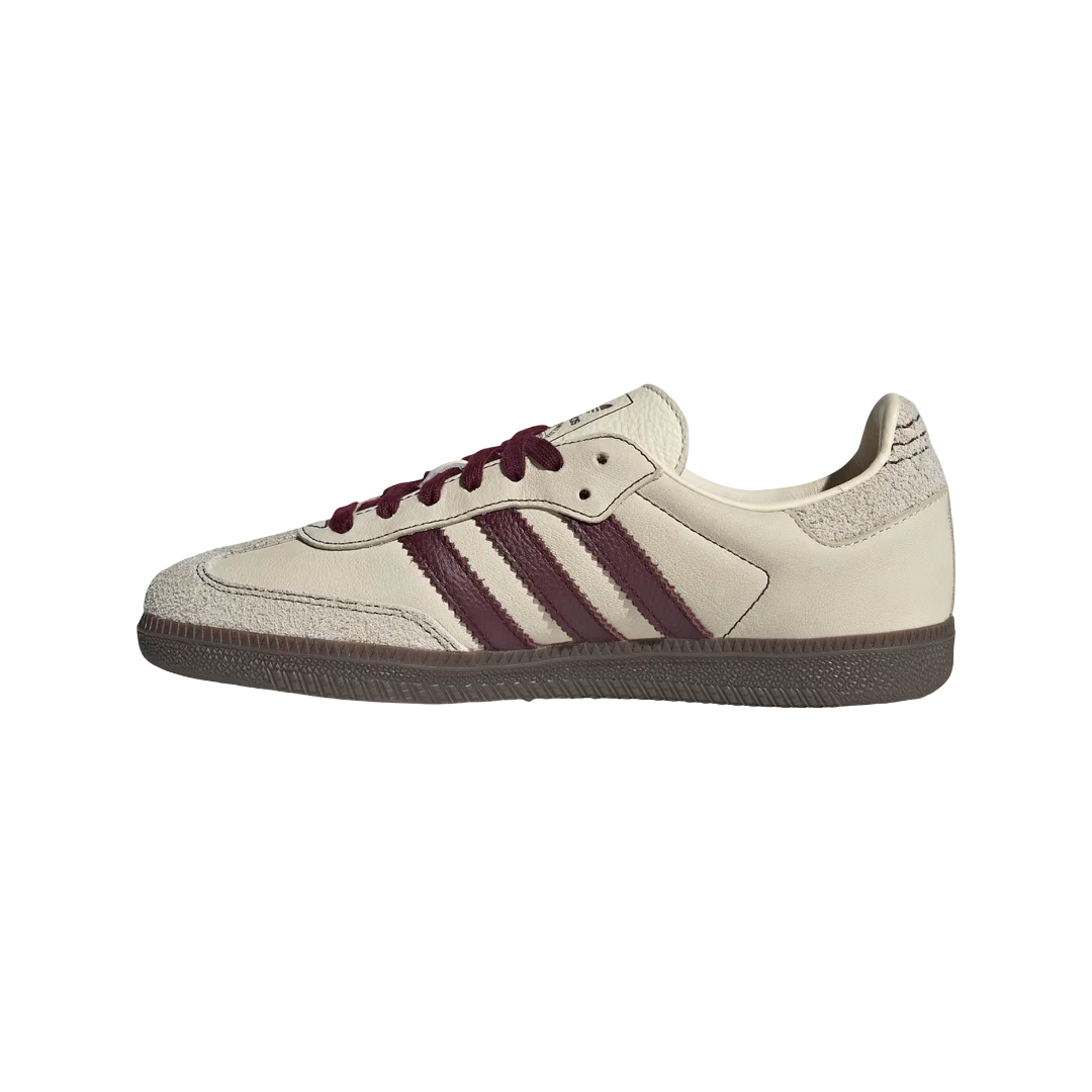 Adidas Samba OG- White/Maroon