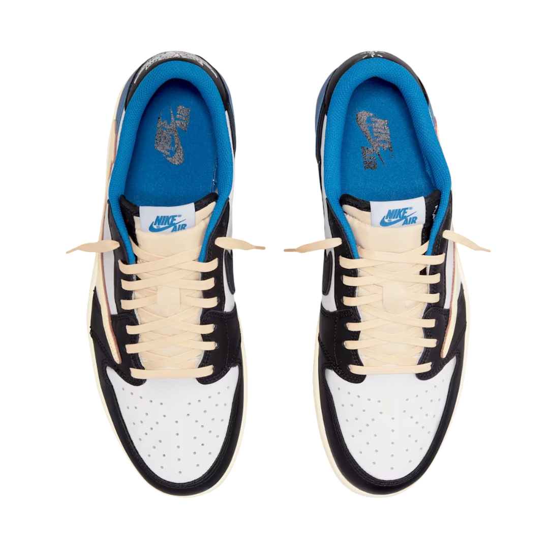 Nike Air Jordan 1 Low- White/Black/Blue