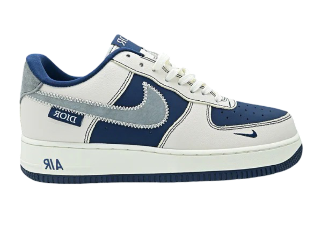 Nike Air Force 1- White/Navy Blue